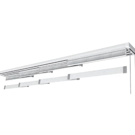 Riel para panel japonés cuatro vías