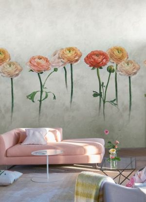 mural decorativo floral diferente